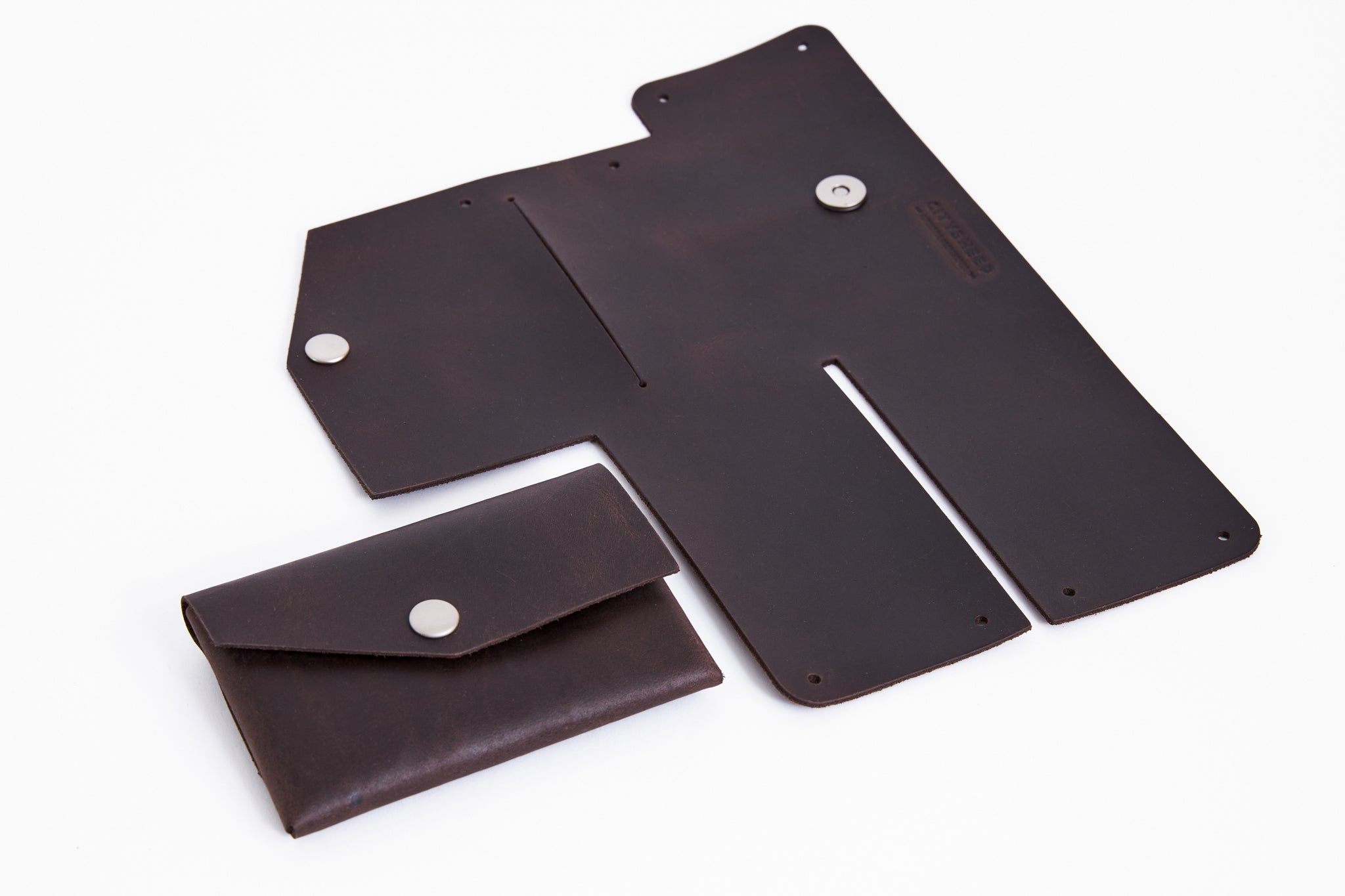 Do it yourself gift small brown leather wallet