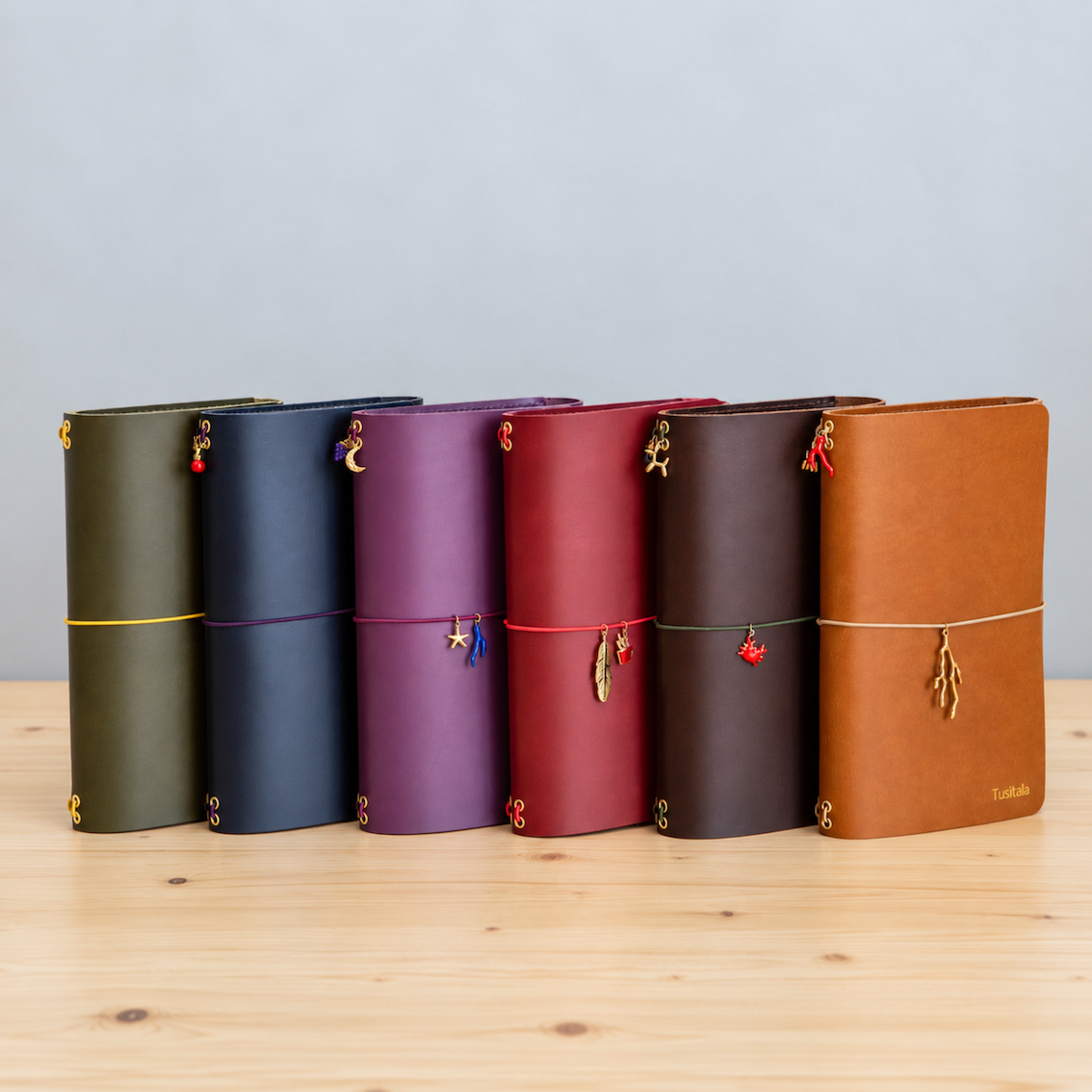 Natūralios odos užrašinė CARRY ALL/ Žalia
