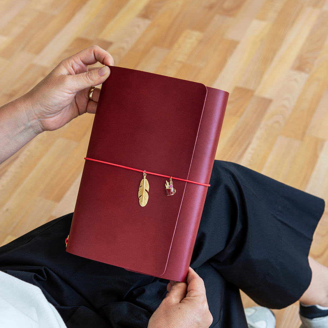 Odinė užrašinė CARRY ALL/ Bordo