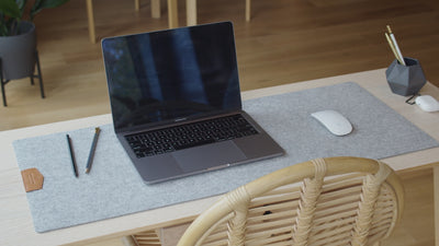 Wool Felt Desk Pad video