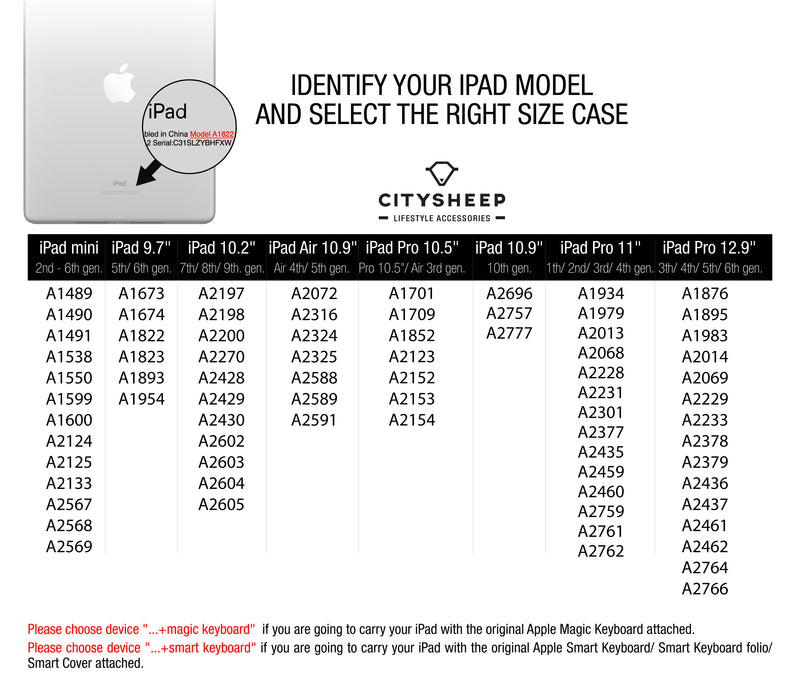 CARRY MORRE iPad Pro dėklai planšetėms tinkantys 9.7"-11" įstrižainėms. Juodas
